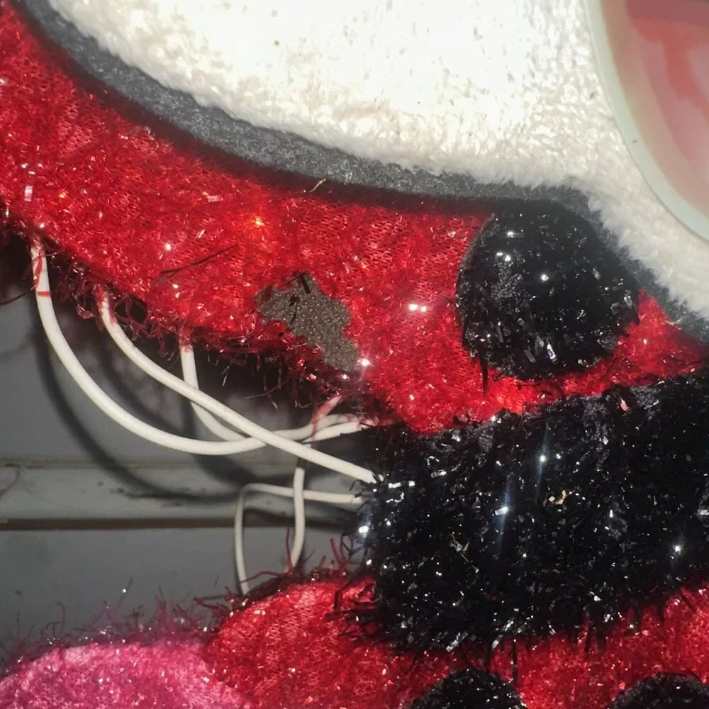 Vintage Disney 2.5ft Halloween Witch Minnie Mouse Lighted Tinsel Yard Sculpture